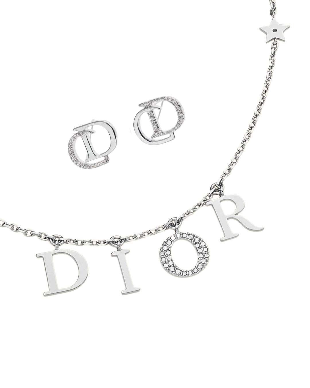 DC Set Earrings + Necklace l Silver