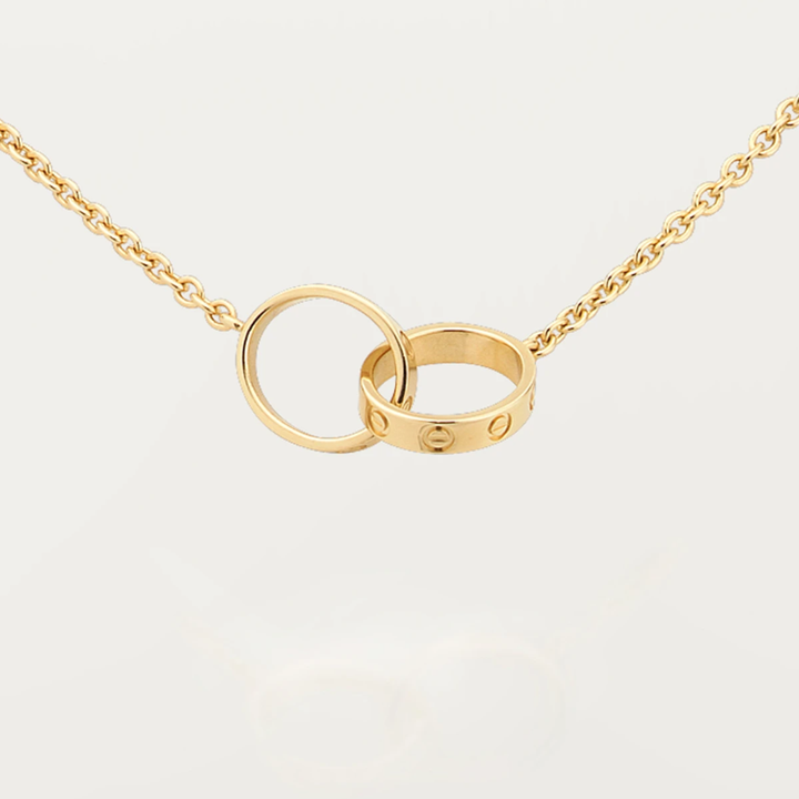 Eternity Ring Necklace l Gold