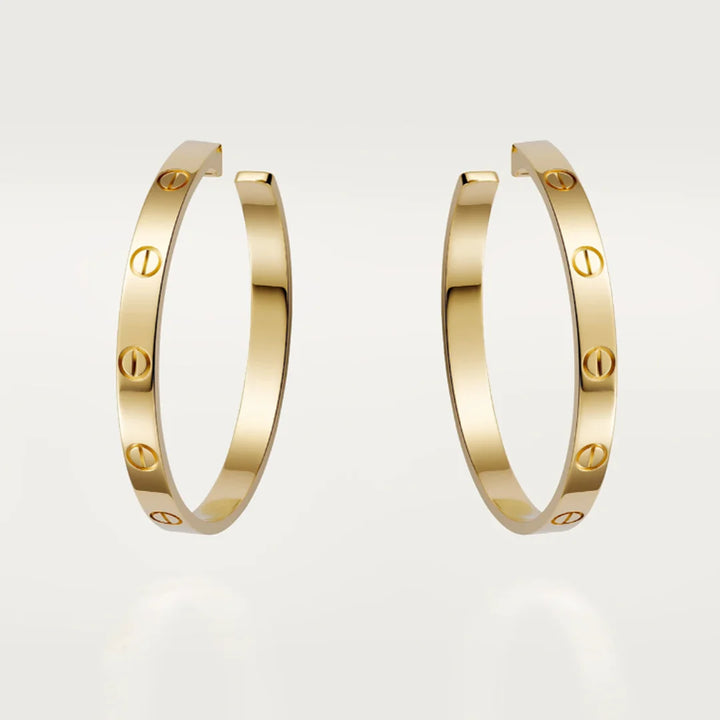 Eternity Earrings Large l Gold