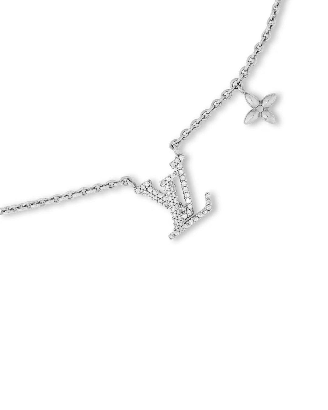LV Necklace l Silver