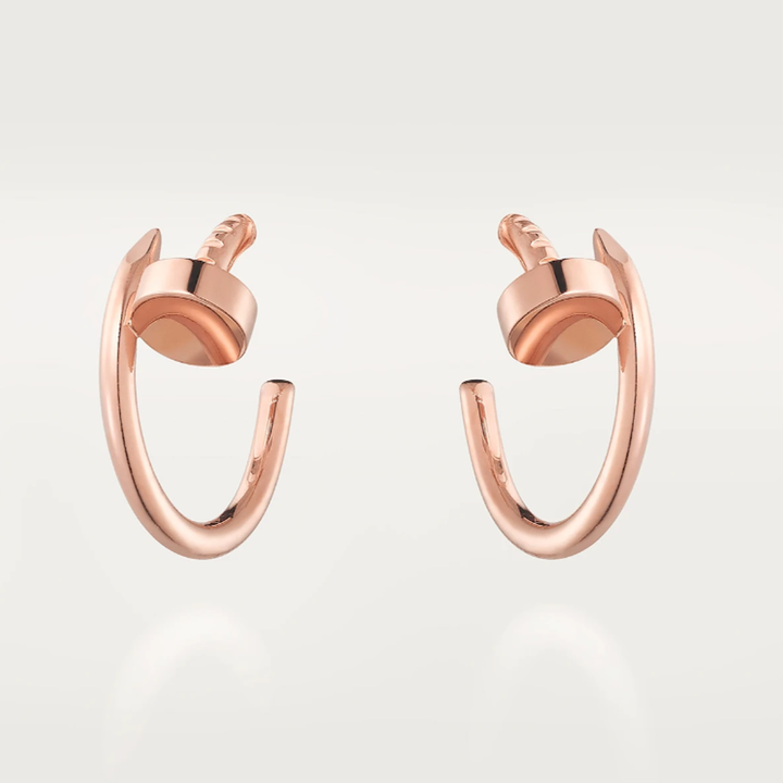 Eternity Earrings l Rose Gold