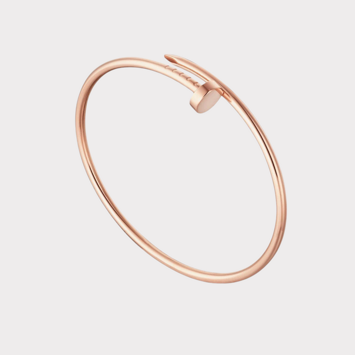 Nail Bracelet Thin | Rose Gold