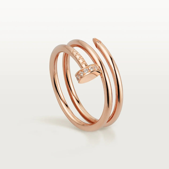 Double Nail Ring l Rose Gold