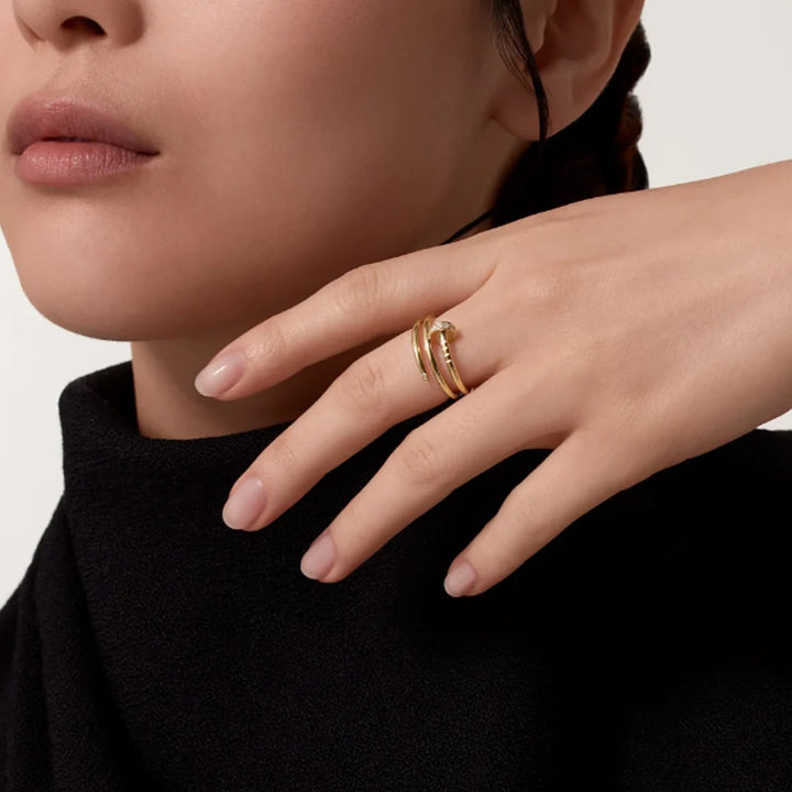 Double Nail Ring l Silver