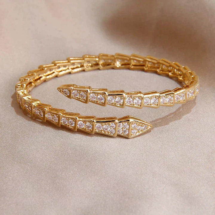 Deluxe Serpent Bracelet | Gold