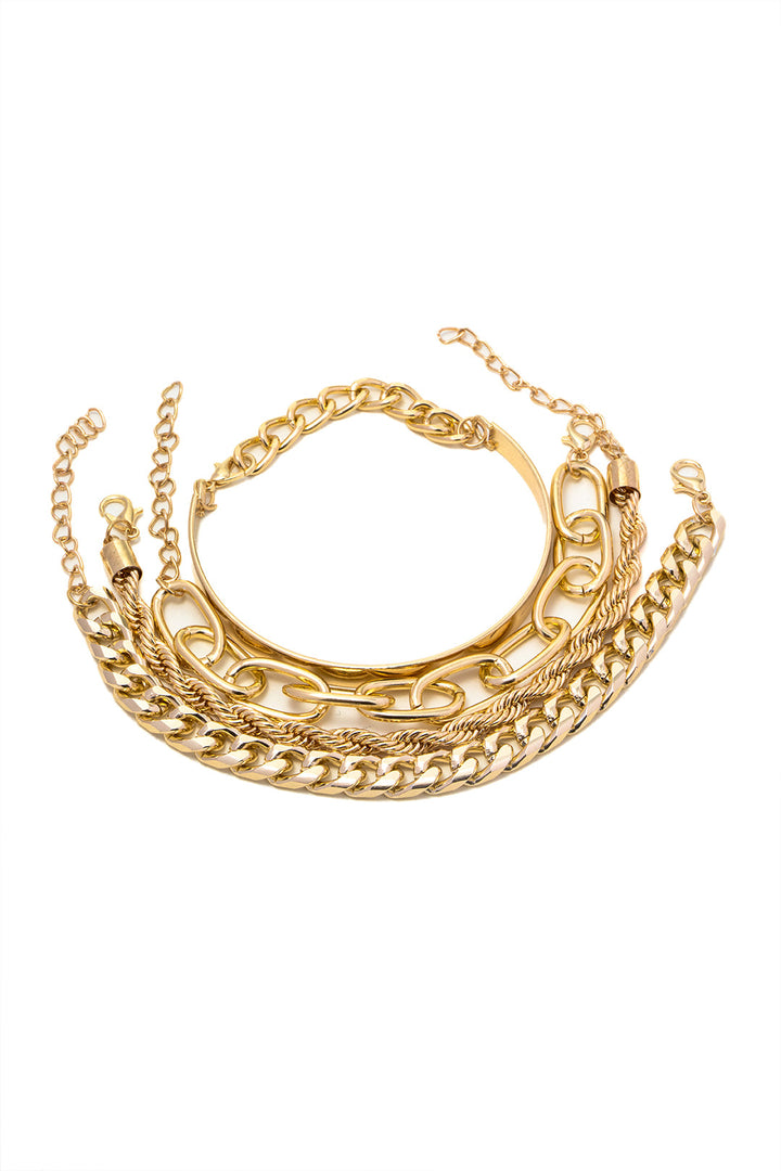 Florance Bracelet Set | Gold
