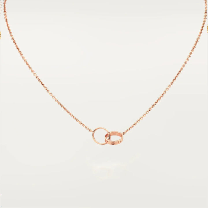 Eternity Ring Necklace l Rose Gold